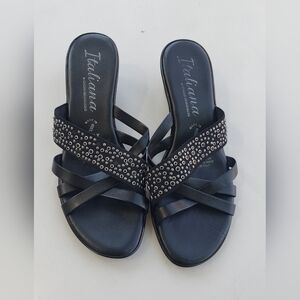 Italiana Black Women's Sandals